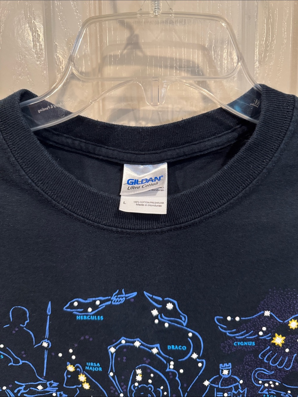 Glow in the dark “Starry Night” Tee Shirt. (Unisex) Sz Men’s Large - Picture 5 of 6